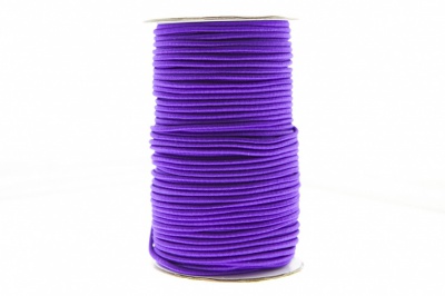 0370-1301-Шнур эластичный 3 мм, (уп.100+/-1м), цв.175- фиолет - купить в Шадринске. Цена: 459.62 руб.