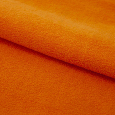 Флис DTY 16-1358, 250 г/м2, шир. 150 см, цвет оранжевый - купить в Шадринске. Цена 640.46 руб.
