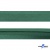 Косая бейка атласная "Омтекс" 15 мм х 132 м, цв. 056 темный зеленый - купить в Шадринске. Цена: 225.81 руб.