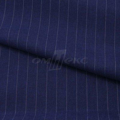 Костюмная ткань "Жаклин", 188 гр/м2, шир. 150 см, цвет тёмно-синий - купить в Шадринске. Цена 426.49 руб.