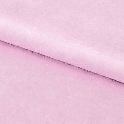 Велюр JS LIGHT 1, 220 гр/м2, шир.150 см, (3,3 м/кг), цвет бл.розовый - купить в Шадринске. Цена 1 055.34 руб.