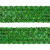 Тесьма с пайетками D4, шир. 35 мм/уп. 25+/-1 м, цвет зелёный - купить в Шадринске. Цена: 1 308.30 руб.