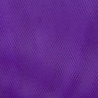 Фатин матовый 16-85, 12 гр/м2, шир.300см, цвет фиолетовый - купить в Шадринске. Цена 96.31 руб.