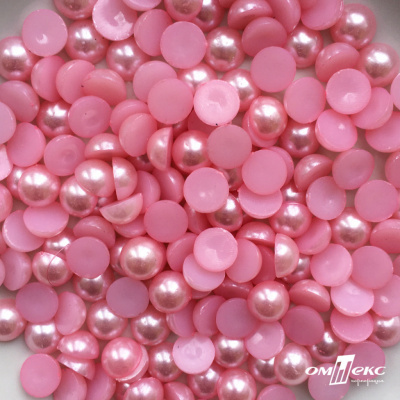 0404-5146В-Полубусины пластиковые круглые "ОмТекс", 10 мм, (уп.50гр=175+/-3шт), цв.101-св.розовый - купить в Шадринске. Цена: 63.46 руб.