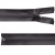 Молния водонепроницаемая PVC Т-7, 60 см, разъемная, цвет (301) т.серый - купить в Шадринске. Цена: 49.39 руб.