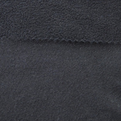 Флис DTY, 130 г/м2, шир. 150 см, цвет чёрный - купить в Шадринске. Цена 694.22 руб.