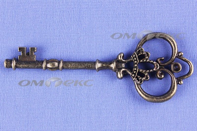 Декоративный элемент для творчества из металла "Ключ"8,5 см  - купить в Шадринске. Цена: 26.66 руб.