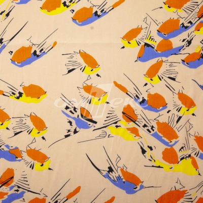 Плательная ткань "Софи" 14.1, 75 гр/м2, шир.150 см, принт птицы - купить в Шадринске. Цена 241.49 руб.