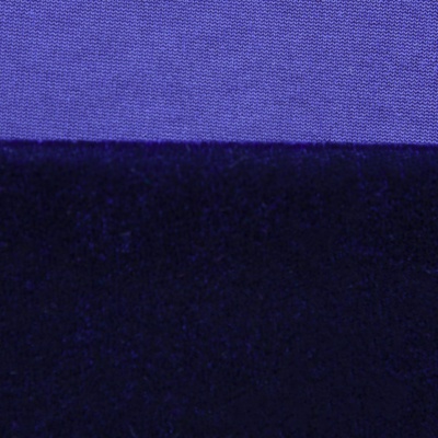 Бархат стрейч №14, 240 гр/м2, шир.160 см, (2,6 м/кг), цвет т.синий - купить в Шадринске. Цена 740.88 руб.