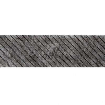 KQ217N -прок.лента нитепрошивная по косой 15мм графит 100м - купить в Шадринске. Цена: 2.24 руб.