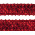 Тесьма с пайетками 3, шир. 35 мм/уп. 25+/-1 м, цвет красный - купить в Шадринске. Цена: 1 308.30 руб.