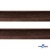 Кант атласный 074, шир. 12 мм (в упак. 65,8 м), цвет коричневый - купить в Шадринске. Цена: 237.16 руб.