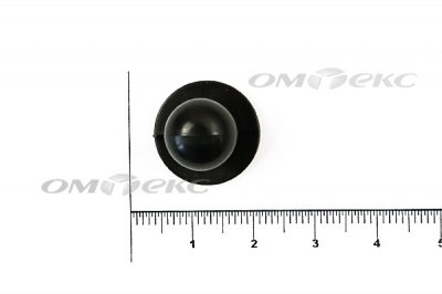 Пуговица поварская "Пукля", 10 мм, цвет чёрный - купить в Шадринске. Цена: 2.03 руб.