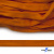 Шнур плетеный (плоский) d-12 мм, (уп.90+/-1м), 100% полиэстер, цв.267 - оранжевый - купить в Шадринске. Цена: 8.62 руб.