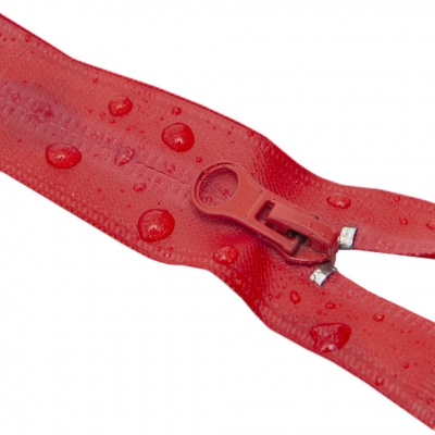 Молния водонепроницаемая PVC Т-7, 90 см, разъемная, цвет (820) красный - купить в Шадринске. Цена: 61.81 руб.
