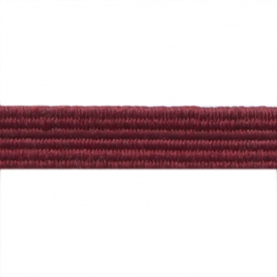 Резиновые нити с текстильным покрытием, шир. 6 мм ( упак.30 м/уп), цв.- 88-бордо - купить в Шадринске. Цена: 155.22 руб.