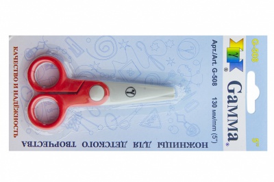 Ножницы G-508 детские 130 мм - купить в Шадринске. Цена: 118.32 руб.