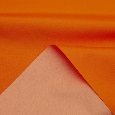 Курточная ткань Дюэл (дюспо) 16-1359, PU/WR/Milky, 80 гр/м2, шир.150см, цвет оранжевый - купить в Шадринске. Цена 141.80 руб.