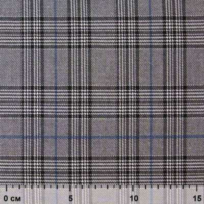 Ткань костюмная "Клер" 80% P, 16% R, 4% S, 200 г/м2, шир.150 см,#3 цв-серый/синий - купить в Шадринске. Цена 412.02 руб.