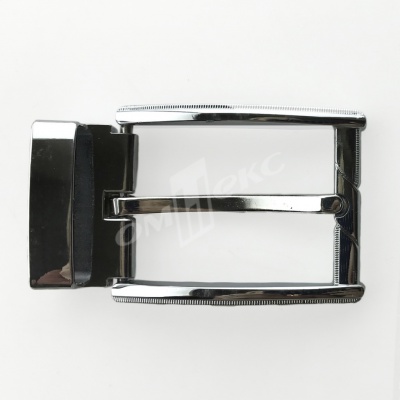 Пряжка металлическая для мужского ремня 845005А#2 (шир.ремня 40 мм), цв.-никель - купить в Шадринске. Цена: 110.29 руб.