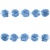 Тесьма плетеная "Рюш", упак. 9,14 м, цвет голубой - купить в Шадринске. Цена: 45.87 руб.