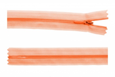 Молния потайная Т3 849, 50 см, капрон, цвет оранжевый - купить в Шадринске. Цена: 8.87 руб.