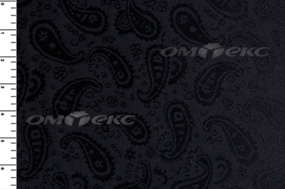Ткань подкладочная жаккард Р14098, чёрный, 85 г/м2, шир. 150 см, 230T - купить в Шадринске. Цена 166.45 руб.