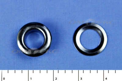 Люверсы металлические, блочка/кольцо, №5 (8 мм) упак.1000 шт- цв.никель - купить в Шадринске. Цена: 392 руб.