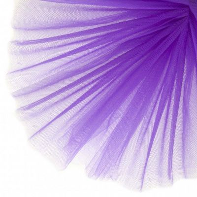 Фатин матовый 16-85, 12 гр/м2, шир.300см, цвет фиолетовый - купить в Шадринске. Цена 97.30 руб.