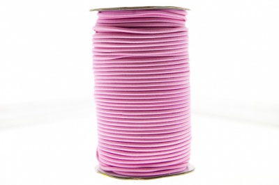 0370-1301-Шнур эластичный 3 мм, (уп.100+/-1м), цв.141- розовый - купить в Шадринске. Цена: 459.62 руб.