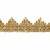 Тесьма металлизированная 0384-0240, шир. 40 мм/уп. 25+/-1 м, цвет золото - купить в Шадринске. Цена: 490.74 руб.
