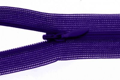 Молния потайная Т3 866, 50 см, капрон, цвет фиолетовый - купить в Шадринске. Цена: 8.62 руб.