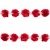 Тесьма плетеная "Рюш", упак. 9,14 м, цвет красный - купить в Шадринске. Цена: 46.82 руб.