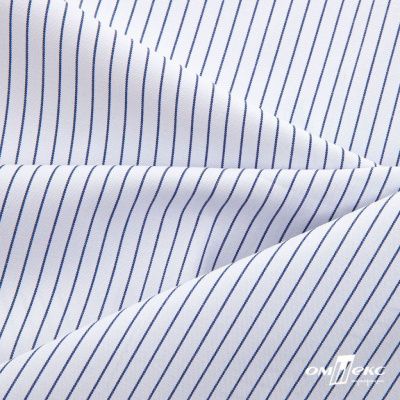 Ткань сорочечная Ронда, 115 г/м2, 58% пэ,42% хл, шир.150 см, цв.4-синяя, (арт.114) - купить в Шадринске. Цена 306.69 руб.