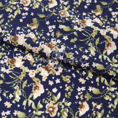 Плательная ткань "Фламенко" 1.1, 80 гр/м2, шир.150 см, принт растительный - купить в Шадринске. Цена 241.49 руб.
