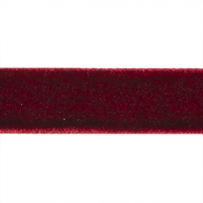 Лента бархатная нейлон, шир.12 мм, (упак. 45,7м), цв.240-бордо - купить в Шадринске. Цена: 396 руб.
