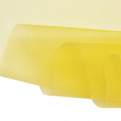 Фатин жесткий 16-68, 22 гр/м2, шир.180см, цвет жёлтый - купить в Шадринске. Цена 89.29 руб.