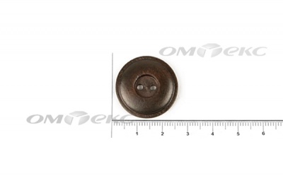 Пуговица деревянная круглая №54 (25мм) - купить в Шадринске. Цена: 4.12 руб.