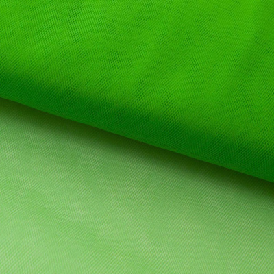 Фатин матовый 16-146, 12 гр/м2, шир.300см, цвет зелёный - купить в Шадринске. Цена 112.70 руб.