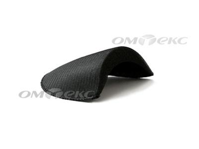 Плечевые накладки OВТ-10, обшитые, цвет чёрный - купить в Шадринске. Цена: 17.82 руб.