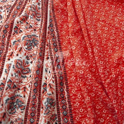 Плательная ткань "Фламенко" 24.1, 80 гр/м2, шир.150 см, принт этнический - купить в Шадринске. Цена 241.49 руб.