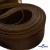 Регилиновая лента, шир.65мм, (уп.25 ярд), цв.- коричневый - купить в Шадринске. Цена: 499.43 руб.