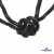 Шнурки #3-10, круглые с наполнителем 130 см, светоотражающие, цв.-чёрный - купить в Шадринске. Цена: 75.38 руб.
