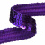 Тесьма с пайетками 12, шир. 20 мм/уп. 25+/-1 м, цвет фиолет - купить в Шадринске. Цена: 778.19 руб.