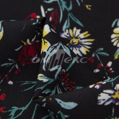 Плательная ткань "Фламенко" 6.2, 80 гр/м2, шир.150 см, принт растительный - купить в Шадринске. Цена 239.03 руб.