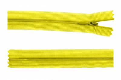 Молния потайная Т3 131, 20 см, капрон, цвет жёлтый - купить в Шадринске. Цена: 5.12 руб.