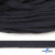 Шнур плетеный d-8 мм плоский, 70% хлопок 30% полиэстер, уп.85+/-1 м, цв.1010-т.синий - купить в Шадринске. Цена: 735 руб.
