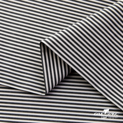 Ткань сорочечная Полоска Кенди, 115 г/м2, 58% пэ,42% хл, шир.150 см, цв.6-черный, (арт.110) - купить в Шадринске. Цена 306.69 руб.