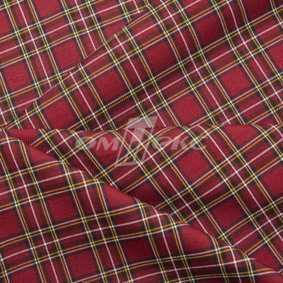 Ткань костюмная клетка 24379 2012, 230 гр/м2, шир.150см, цвет бордовый/бел/жел - купить в Шадринске. Цена 539.74 руб.