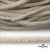 Шнур плетеный d-6 мм круглый, 70% хлопок 30% полиэстер, уп.90+/-1 м, цв.1077-лён - купить в Шадринске. Цена: 588 руб.